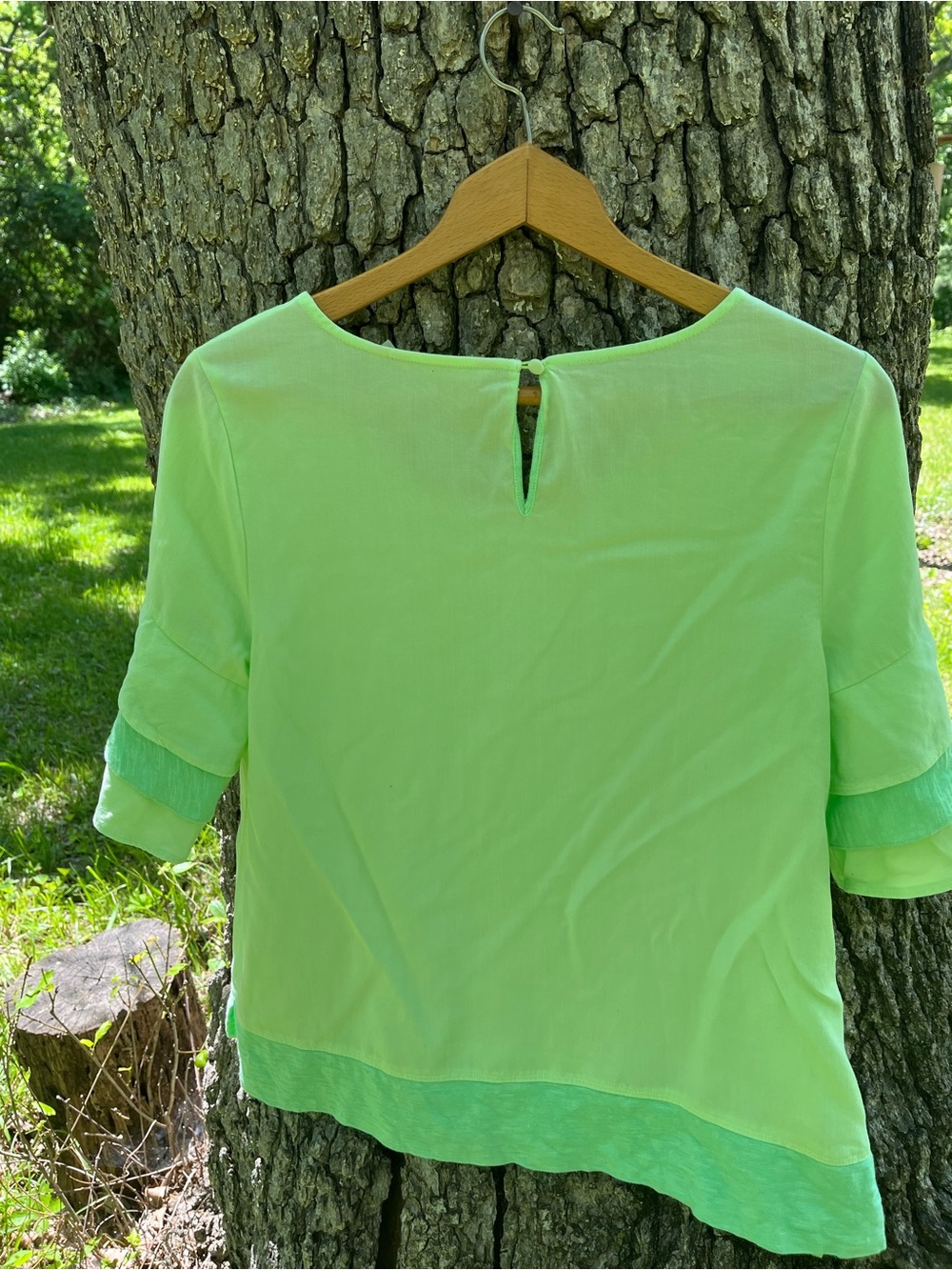 ⭐️Soft Surroundings Mixed Media Blouse in size S - Picture 4 of 4